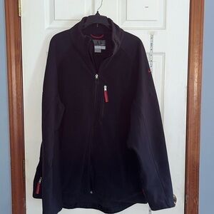Nike-XL-black with red detail-fleece, full zip jacket/coat.